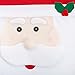 GIM Christmas Decor Kitchen Chair Slip Covers Red Adorable Featuring Mr & Mrs Santa Claus for Holiday Party Festival Halloween Kitchen Dining Room Chairs (Set of 2)
