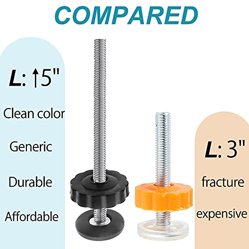 4Pcs Universal Baby Gate Threaded Spindle Rod, M8 (8mm) Replacement