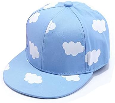 Your Candy Girl White Clouds Printed Adjustable Hat Baseball Cap Sports Hat-Blue