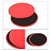 4-FQ Gliding Discs Core Workout Exercise Sliders 2 Dual Sided Gliding Sliding Discs for Core Fitness, Ultimate Core Trainer, Gym, Carpet and Hardwood Floors Home Abdominal Exercise Equipment