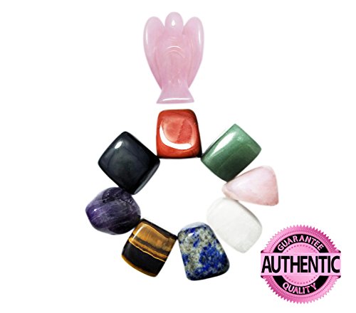 Natural shape healing crystal chakra stones and pocket …