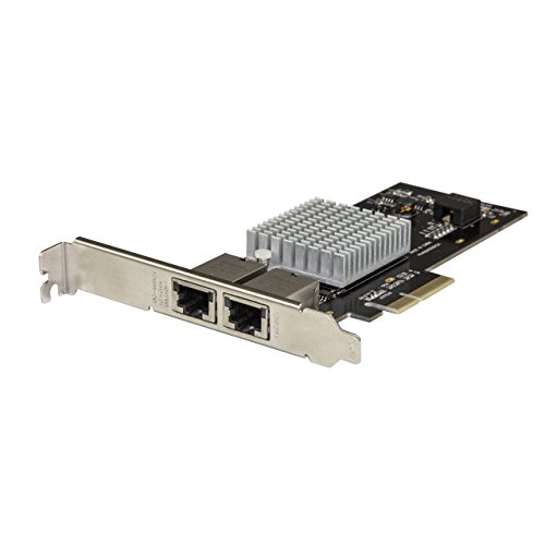 StarTech.com ST10GPEXNDPI Dual Port Network Card - PCIe 10G / NBASE-T - 5 Speed NIC Intel X550 - 10 Gigabit Ethernet Card
