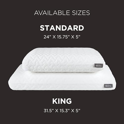 TEMPUR-PEDIC TEMPUR-CLOUD PILLOW FOR SLEEPING, STANDARD, WHITE