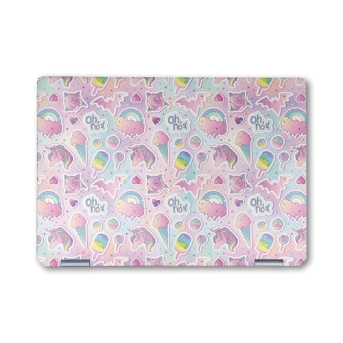 Glossy Glitter Laptop Skin Compatible with HP Spectre x360 14" (2024) - Unicorn…