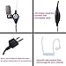 Arama Covert Acoustic Tube Radio Earpiece Transparent Security Headsets with PTT/VOX for Midland 2 Way Radio 2 Pack (B201VL02)