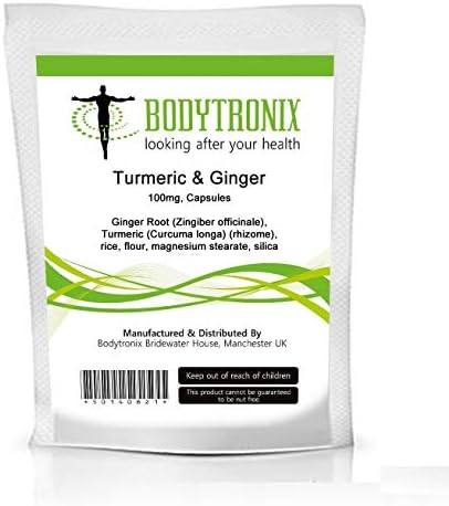 Turmeric & Ginger 100mg Veg Capsules Power Cold Indigestion Combo (240)