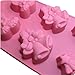 Allforhome (TM) 8 Cavity Christmas Tree Santa Claus Bells Silicone Cake Baking Mold Polymer Clay Chocolate Biscuit Candle Soap DIY Mold Bakeware