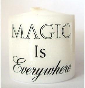 "Magic is Everywhere" Keepsake Votive Candle - Hand crafted by Pagan Witch in UK with COA