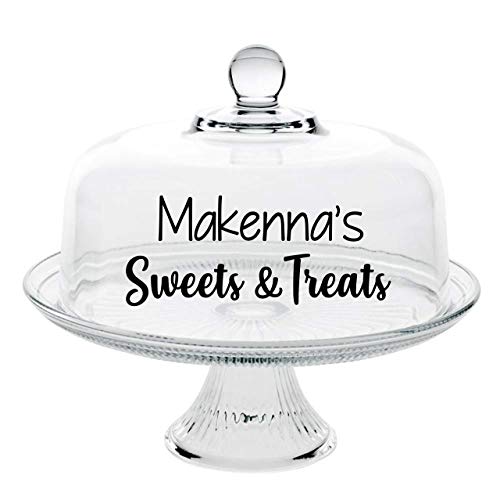 Personalized Cake Stand - Cake Dome - Personalized Cake Stand with Dome - Gift for Baker - Bridal Shower Gift - Wedding Gift - Custom Cake Stand - Dessert Stand - Personalized Glass Cake Stand