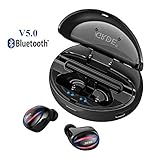 Wireless Earbuds, GRDE Bluetooth Headphones TWS Bluetooth 5.0 Earbuds True Wireless Stereo Headphones [90H Playtime] with Charging Case and Built in Mic Headset for Android