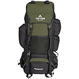 TETON Sports Explorer 4000 Internal Frame Backpack; Great Backpacking Gear; Backpack for Men and Women; Hiking Backpacks for Camping and Hunting; Hunter Green