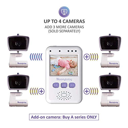 image for Baby Monitor with Camera and Audio by Moonybaby, Long Battery Life, Lo