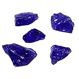 Hiland Fire Pit Fire Glass in Ocean Blue, Extreme Tempature Rating, Good for Propane or Natural Gas, 10 Pounds