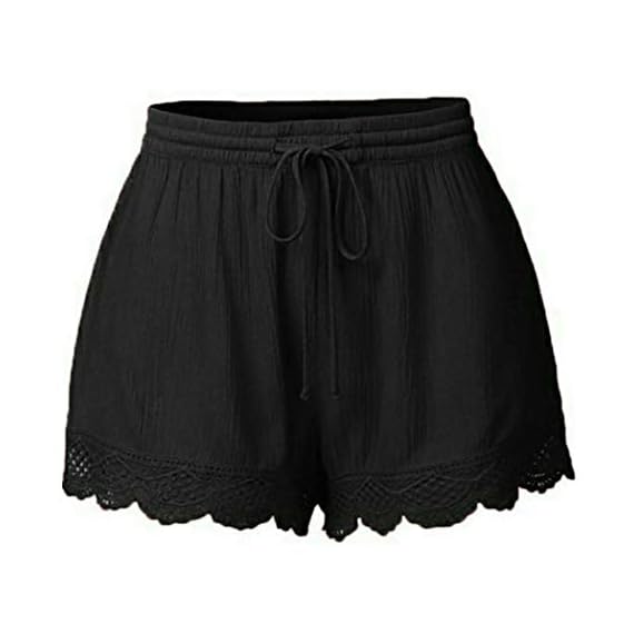 BODOAO-Women-Plus-Size-Rope-Tie-Shorts-Yoga-Sport-Pants-Leggings-Trousers