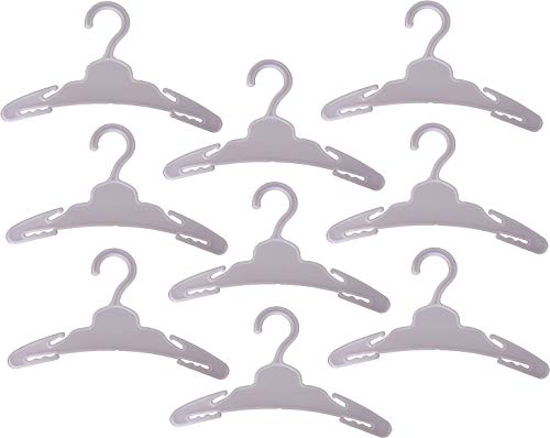 Grendle Plastic 18cm Doll Clothes hangers (9 Pack)