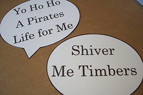 Pirate Theme Party Photo Props- Set of 6