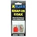 XMultiple Snap-in Coax Male to Female RJ Form Factor Combo Kit Red XRJAX 7101-R