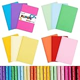 Koogel 24 Stück Klein Notizblock Liniertes, A6 Notizbuch Journal Tagebuch Notizb