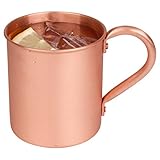 Mugs for Brew Moscow Mule Copper Mug, 15 Ounces of 100% Solid Copper with No Lining