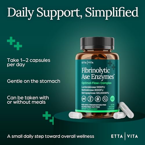 Potent Nattokinase 4000 FU Serrapeptase 240000 SPU Lumbrokinase 2000 FU Supplement - Proteolytic Enzymes Capsules for Energy Support, Digestion, Detox, Cognition & Gut Health for Men & Women