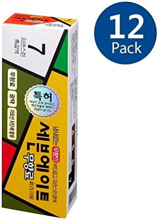 DS Seven Eight Hair Dye No Ammonia Color 7 Natural Black Brown Creamy Type Made in Korea (Pack of 12)