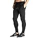 BROKIG Mens Zip Joggers Pants - Casual Gym Workout Track Pants Comfortable Slim Fit Tapered Sweatpants with Pockets
