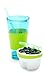 Snack Drink Cup with Straw - Perfect Plastic Drinking Cup for Kids – Top Snack Tray Can Hold Your Favorite Snacks, Veggies or Fruits