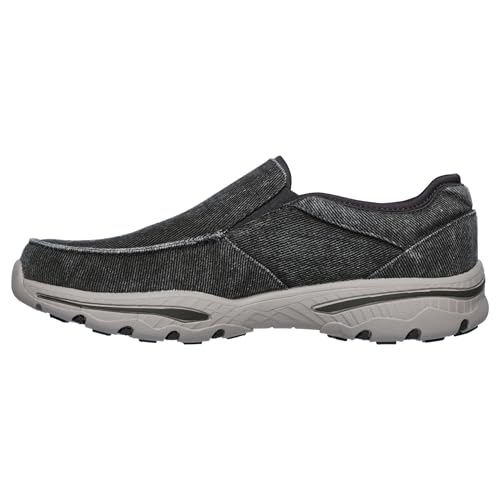 Skechers Homme Creston-Moseco Mocassin, Charbon, 45 EU
