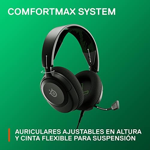 Steelseries arctis nova 1x - headset para jogos multissistema - controladores hi-fi - áudio espacial 360° - almofadas de espuma de memória - ultraleve - xbox, ps5, ps4, pc, switch