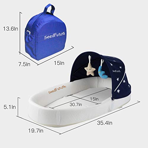 2 Lounger+Newborns+Mosquito+Mattress+Suitable