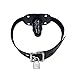 YiFeng Lockable Dildo Penis Mouth Gag with Lock Bondage Leather Strap On BDSM Adult Sex Toy (Short)