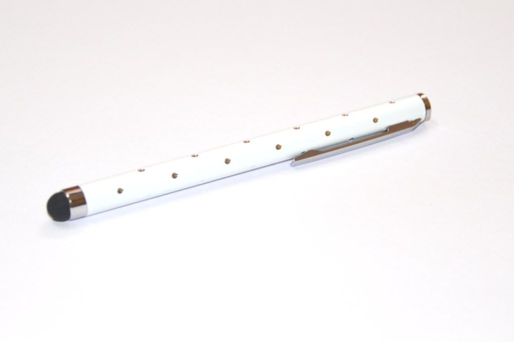 DNG BLING STYLUS PEN FOR IPHONE 3G 3GS 4 4S 5 IPAD 2 3 4 SAMSUNG HTC TOUCH TABLET WHITE