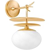 Corbett Lighting 451-01-VGL Ceylon - 1 Light Wall Sconce 13.25 inches Tall and 9.5 inches Wide - Vintage Gold Leaf Finish