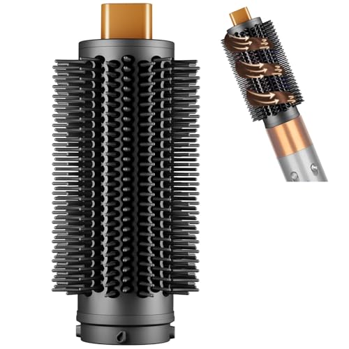 LBOYLOVE® Upgraded Round Volumizing Brush Attachment for Dyson Airwrap – Compatible with HS01/HS05/HS08, Premium Bristles for Dry Hair, Root Lifting & Bang Styling, Smooth Voluminous Results