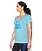 Under Armour Women's UA Tech V-Neck - Twist Logo Medium SKY BLUE