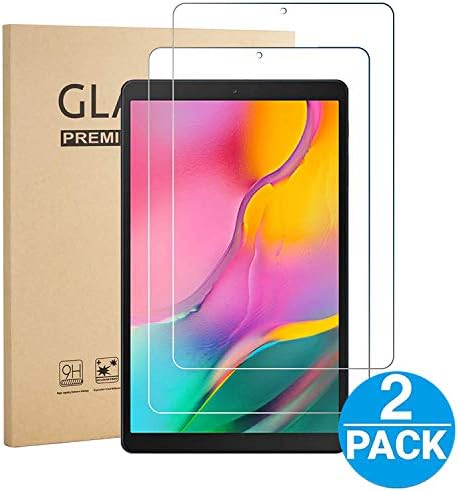 Compatible for Samsung Galaxy Tab 10.1 2019 Tablet [Tempered Glass] Screen Protector [2 Pack], Rounded Edge 9H Hardness 0.33mm Anti-Scratch Bubble Free, No Fingerprint HD Clear for Sm-T510/T515 Model