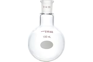 100mL Single Neck Round Bottom Boiling Flasks Borosilicate Glass with 14/20 Standard Taper Outer Joint