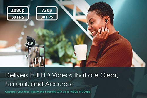 Creative Live! Cam Sync 1080p Full HD Wide-angle USB Webcam with Dual Built-in Mic, Privacy Lens Cap, Universal Tripod Mount, High-res Video Calling, Recording, and Streaming Camera for PC or Mac - Image 4