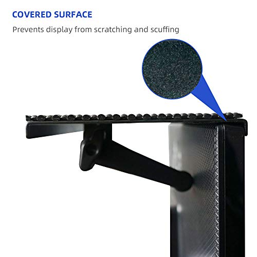 YOKEPO TV Top Shelf Mounting Bracket 2 Pack 8 Inch Flat Panel Mount Adjustable Mount on Monitors to Hold Cable Boxes, Apple TV, Camera, Streaming Devices, Game Console and Home Decor, Black