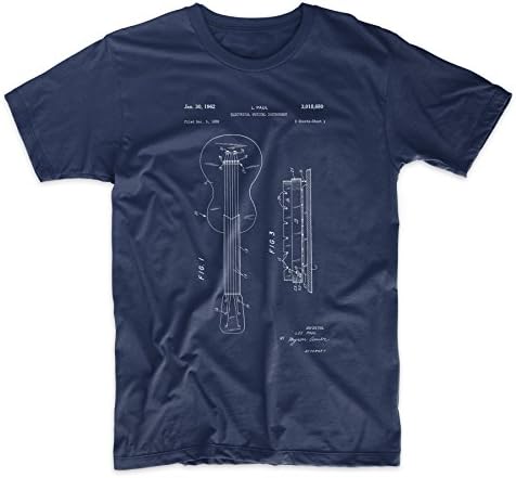 PatentPrints Gibson LES Paul Guitar Patent T Shirt