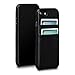 Sena Bence Snap on Wallet - Handwrapped Leather Card holder case for the iPhone 8 / 7 - Black