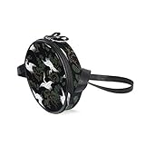 KEAKIA Japanese Crane Pattern Round Crossbody Bag