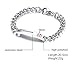 Mealguet Jewelry WARFARIN- 8mm Surgical Steel Medical Alert ID Idenfication Chain Bracelets, Black Deep Engraving