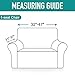 Rose Home Fashion RHF Velvet Stretch Armchair Slipcover, 1-piece Soft Chair Sofa Slipcover For Living room, Machine Washable Furniture Protector For Cats, Dogs, Best Stay On Couch Covers (Beige-Chair)
