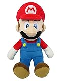 Sanei Super Mario All Star Collection 9.5" Mario Plush, Small