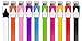 CELLTRONIX® HIGH QUALITY 3.2ft (1m) 10-PACK Multi-Color Flat Noodle Lightning to USB Cable for iPhone 6S/6S Plus/6/6 Plus/5s/5/5c - 8 pin to USB (Random Color)