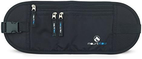 Money Belt for Travel - Hidden Waist Pouch - RFID Card Blocker Traveler Wallet
