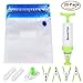 Sous Vide Bags Kit for Anova Cookers-20 Reusable BPA Free Food Vacuum Sealed Bags,1 Hand Pump, 2 Bag Sealing Clips and 4 Sous Vide Clips, Easy to Use, Practical for Food Storage & Cooking