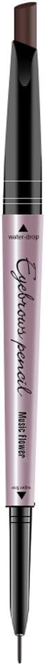 Colorzonesd Eyebrow Pencil Double-headed 2-in-1 Eyebrow Pencil Waterproof Eye Brow Eyeliner Eyebrow Pen Pencil With Brush Makeup Cosmetic Tool,Draws Tiny Brow Hairs & Fills in Sparse Areas & Gaps (A)