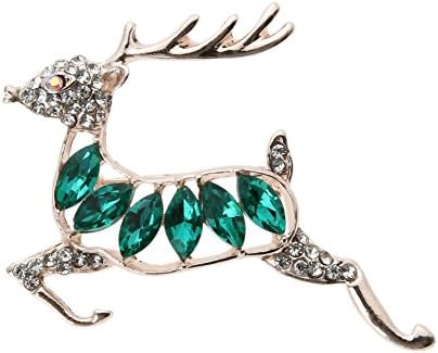 Rrimin Inlaid Diamond Small Deer Decoration Accessory Pin Brooch
